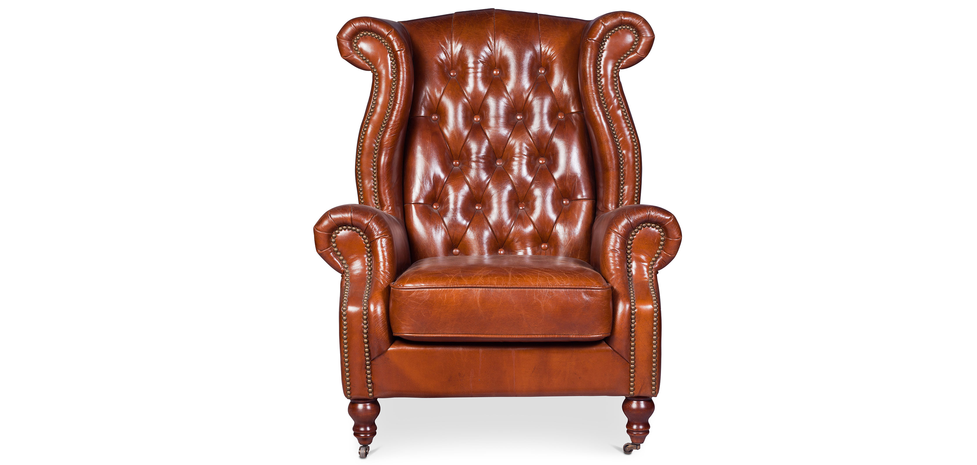 lounge sessel holz leder, design sessel churchill lounge - hochwertiges leder & holz, Design ideen