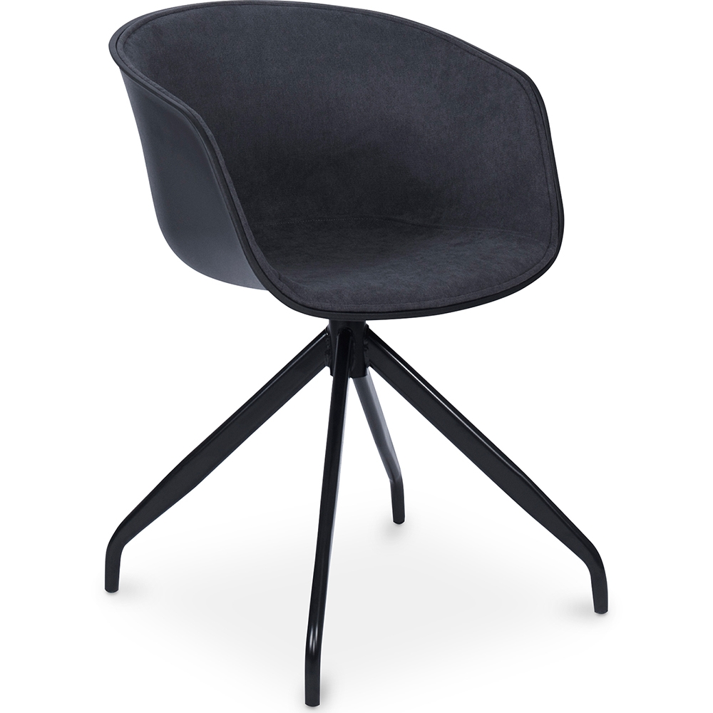 Durrafy Bürostuhl mit klappbaren Armlehnen Schwarzer Sessel
