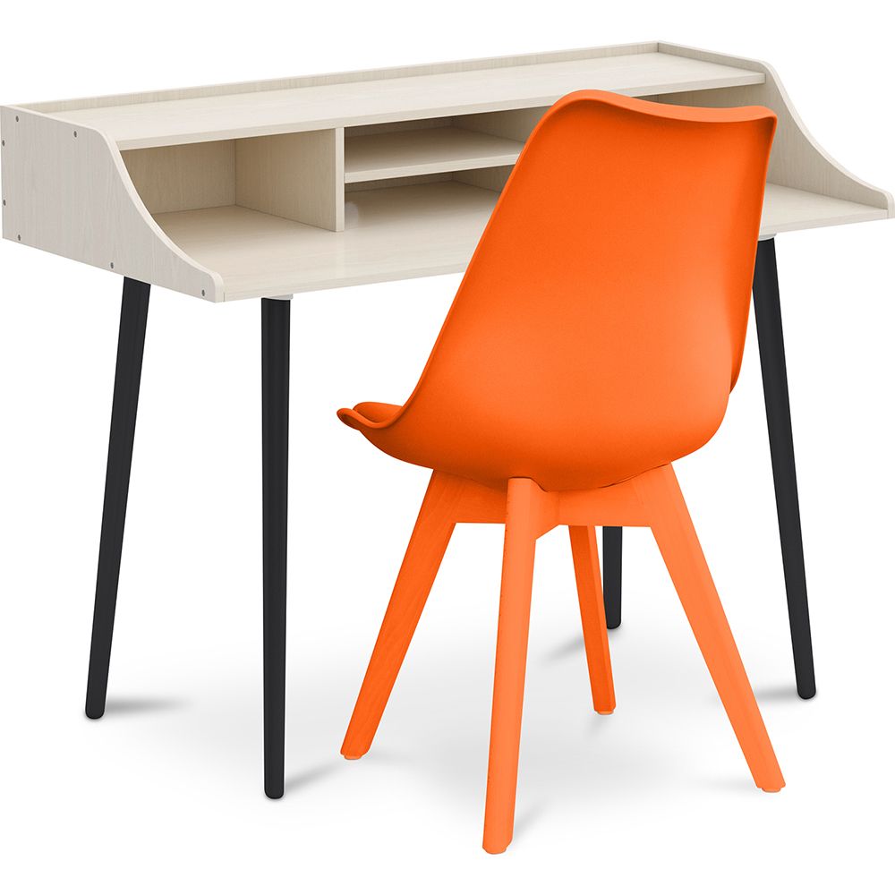 Schreibtisch Holz Design Scandinavian Style Eldrid + Premium Brielle